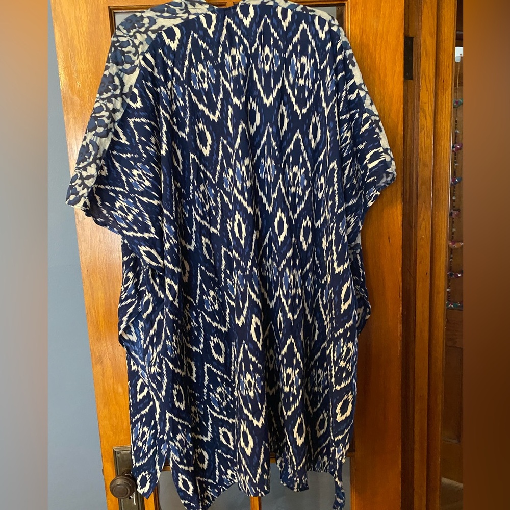 Indigo Ikat Kimono Coverup - Picture 8 of 8